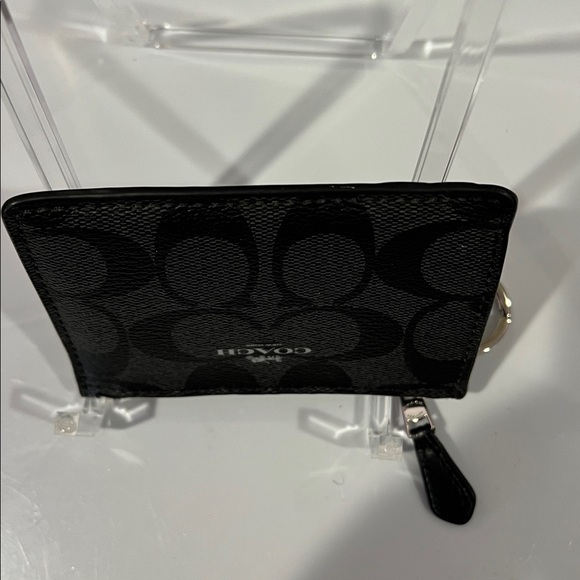 Coach Mini Skinny Signature Black Card Case - NWOT - Picture 7 of 10
